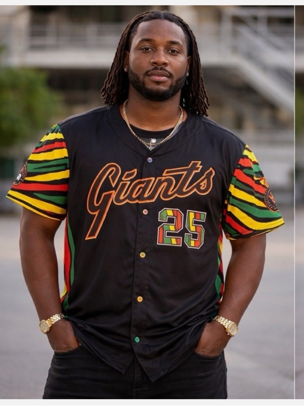 Sf Giants #25 Barry Bonds Black Heritage Jersey